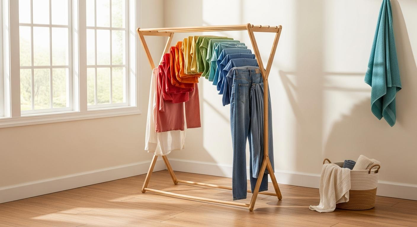 I tried the Japanese laundry drying technique and my clothes dry in half the time