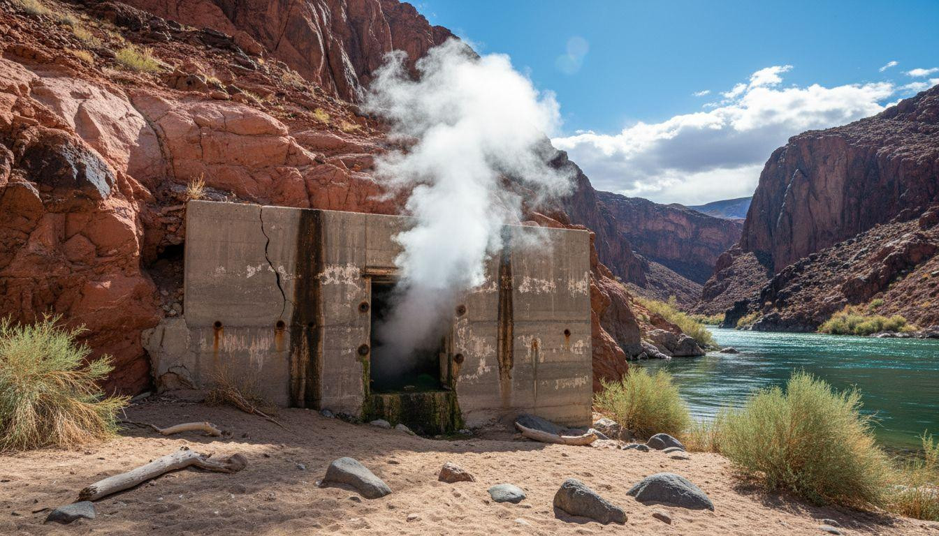 This Nevada tunnel traps 130-degree steam where dam workers hit geothermal water in 1935