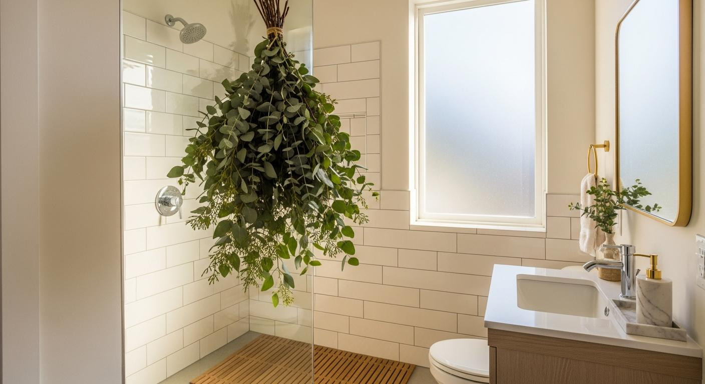 I spent 0 on 5 bathroom swaps and now guests notice the eucalyptus first