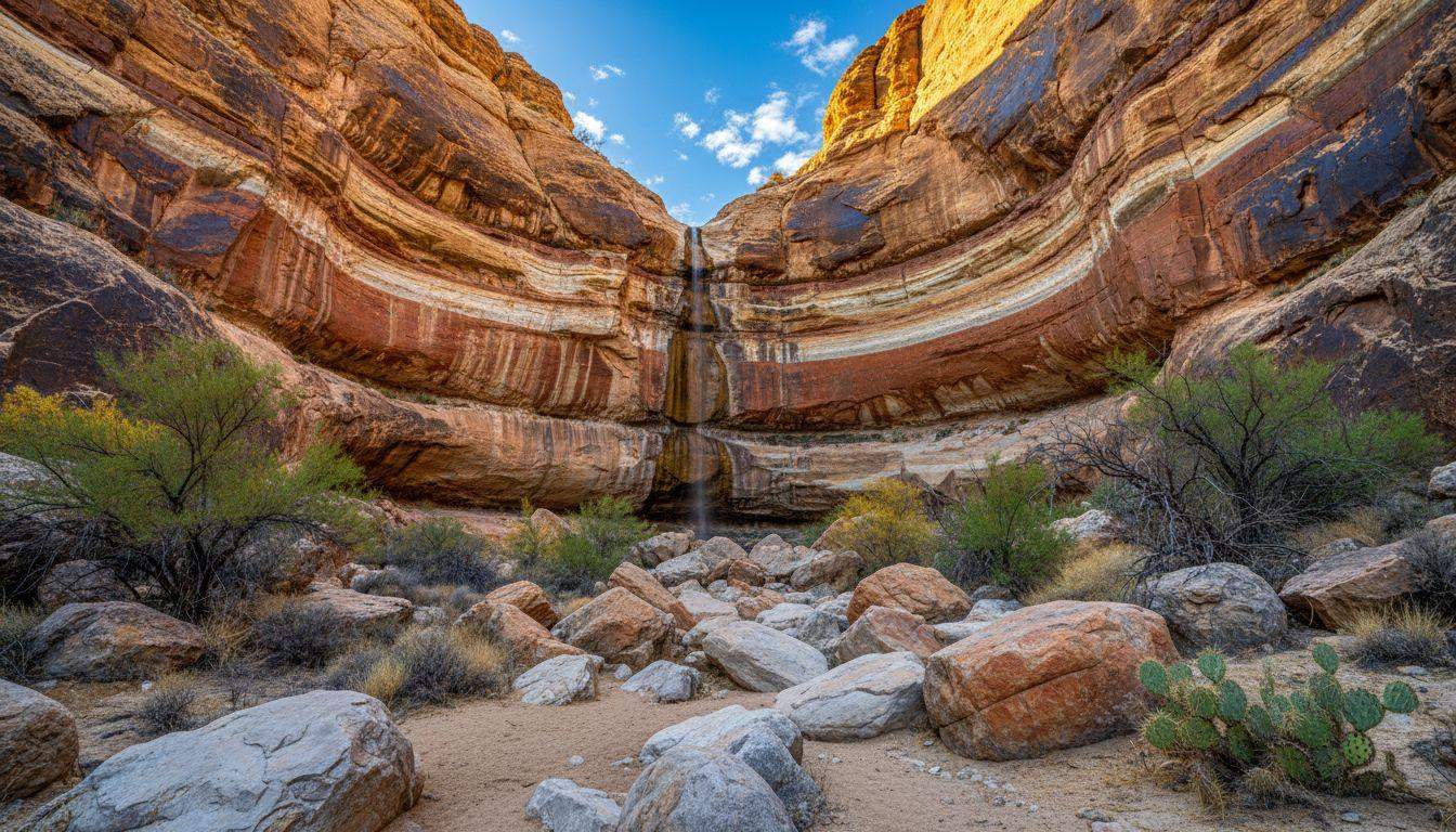 This Big Bend slot canyon ends at a 100-foot pour-off you scramble to reach