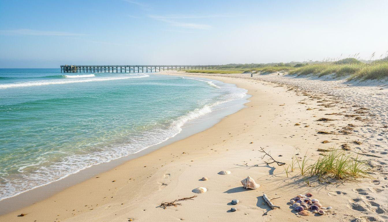 This Carolina beach wraps 6 miles in fog where families wake before crowds