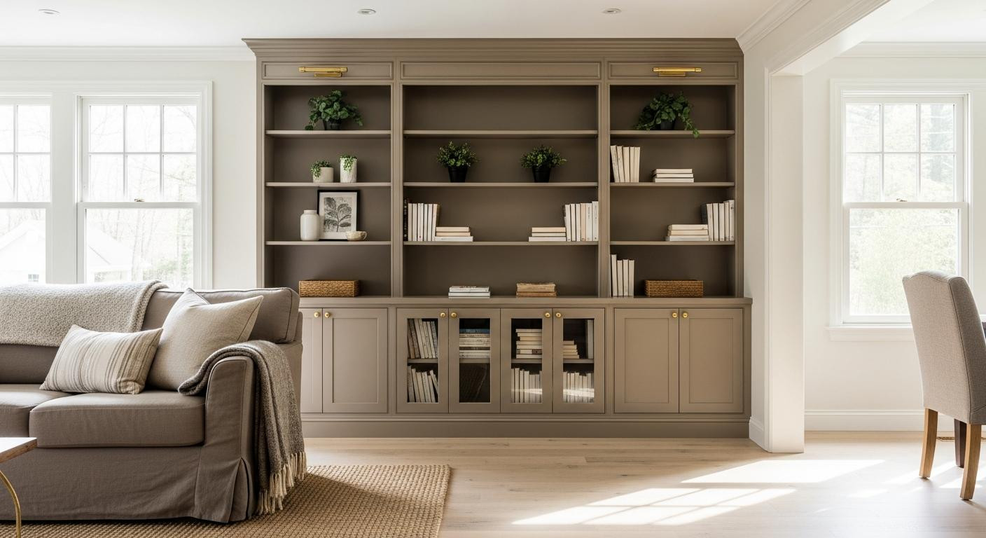 I painted IKEA's $59 BILLY bookcase and now it looks like $2,000 built-ins