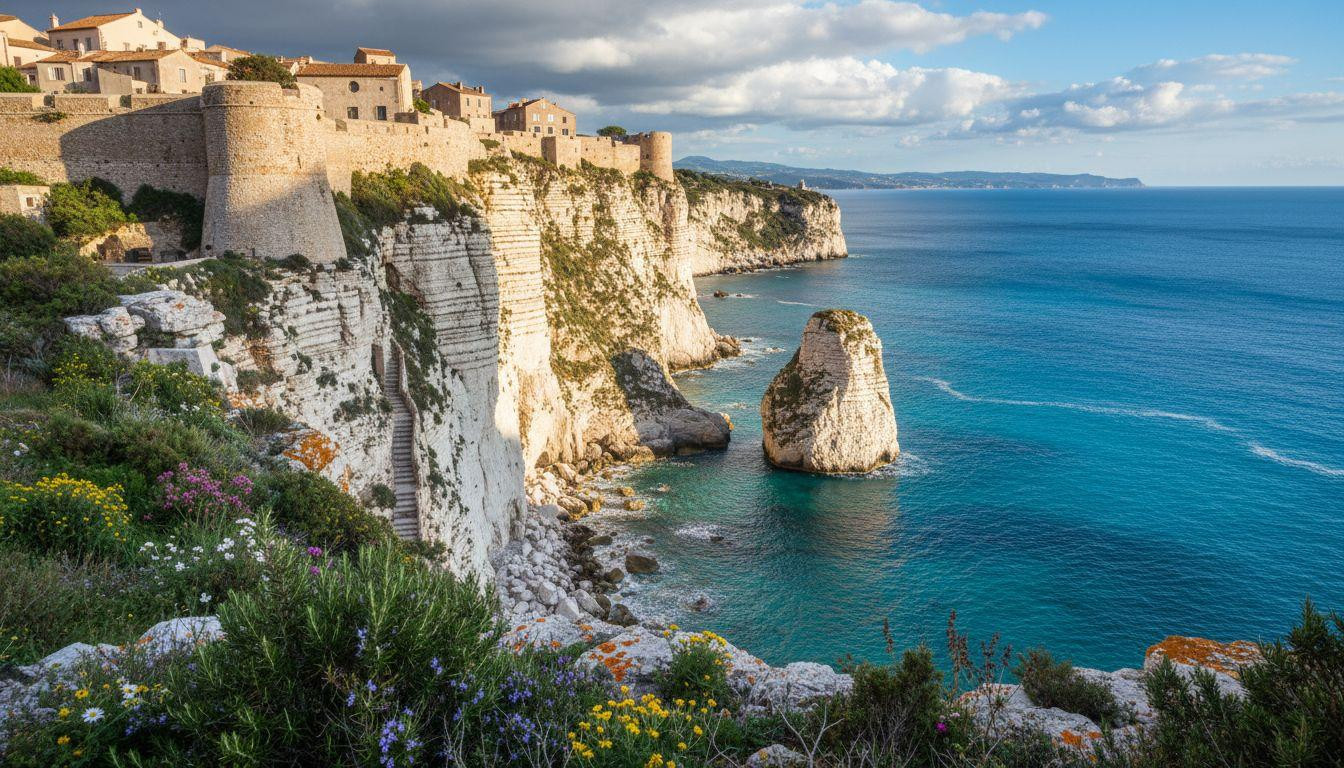 Forget Cinque Terre where 2.5M tourists cost 0 and Bonifacio keeps white cliffs quiet for 0