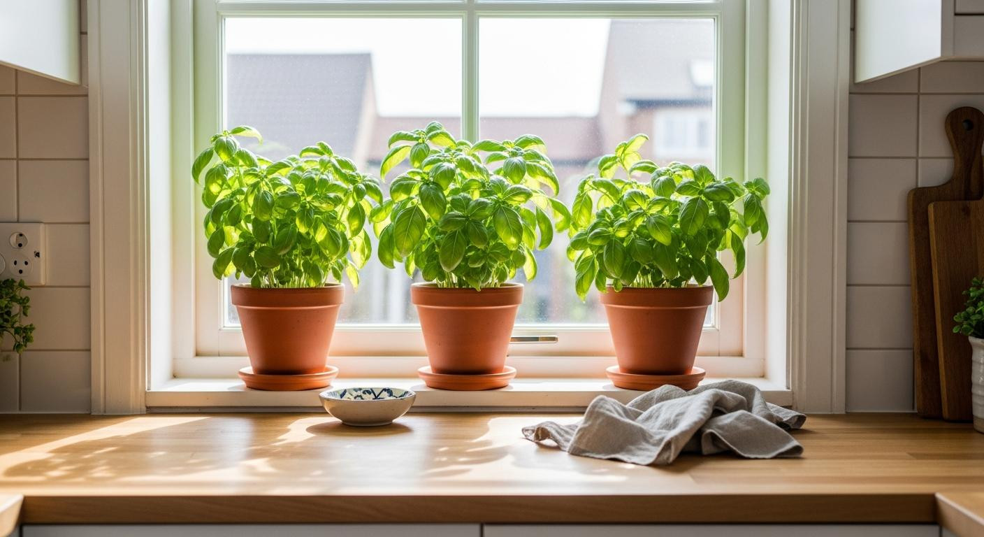 The 6-hour south window rule that turns basil harvestable in 3 weeks