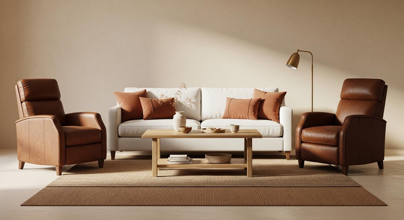 I merged his leather recliners with my white sofa in 48 hours (moving them 18 inches fixed everything)