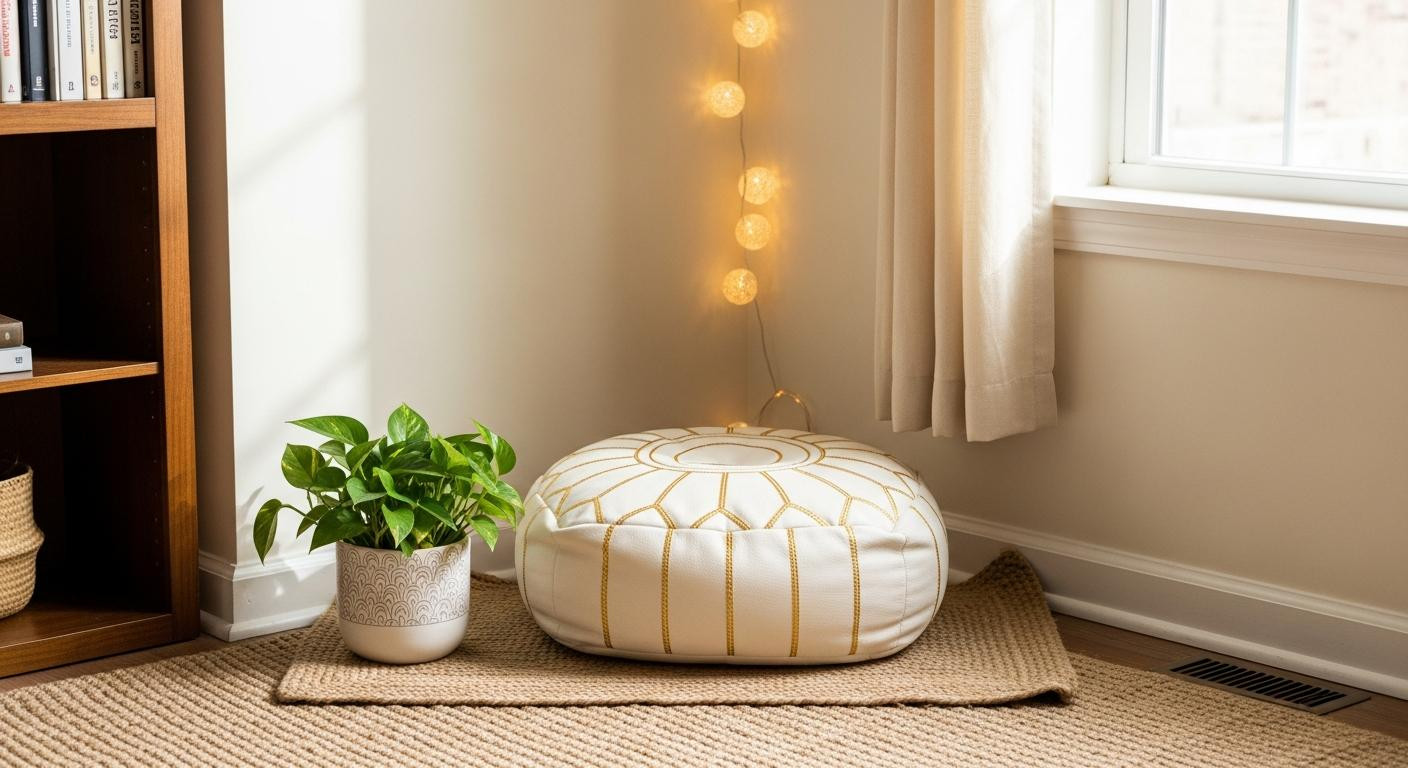 I turned a forgotten corner into a meditation spot for and 6pm feels survivable