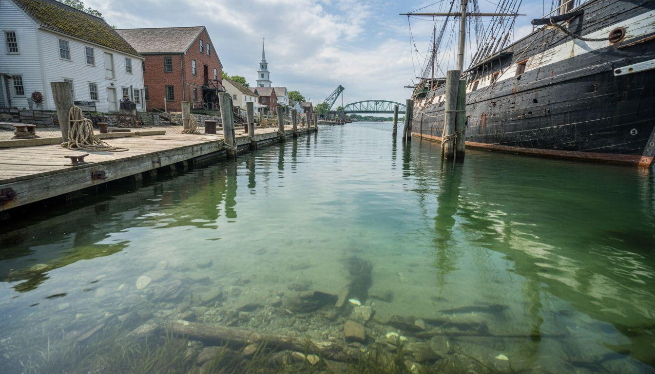 This Connecticut river runs clear enough to see stones 6 feet down