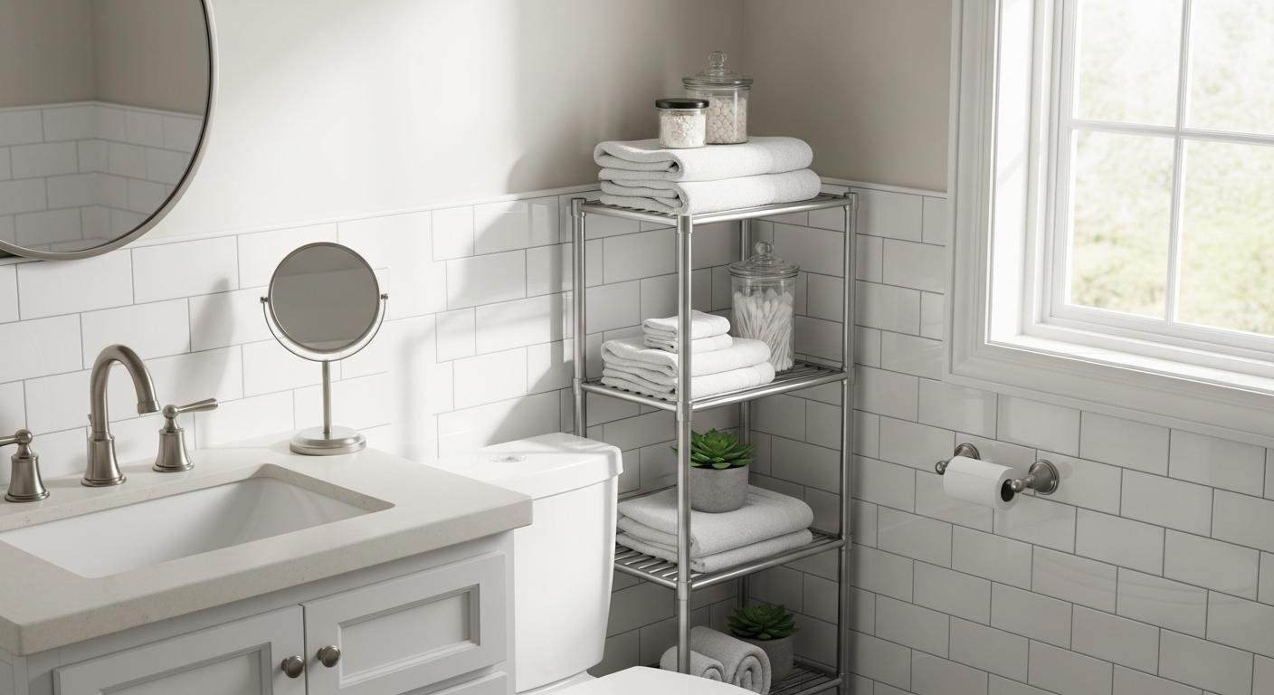 The $32 Amazon shelf that looks built-in (if your toilet is 7 inches from the wall)