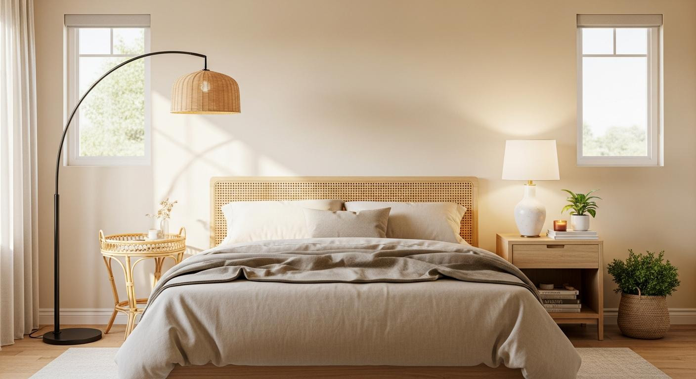 The nightstand balance trick that fixed my lopsided bedroom