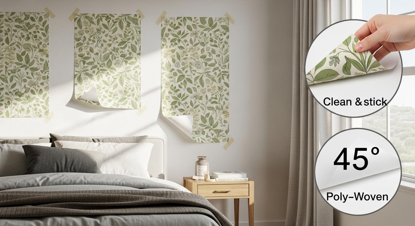 I tested 3 peel-and-stick wallpapers and only one peeled clean after 89 days