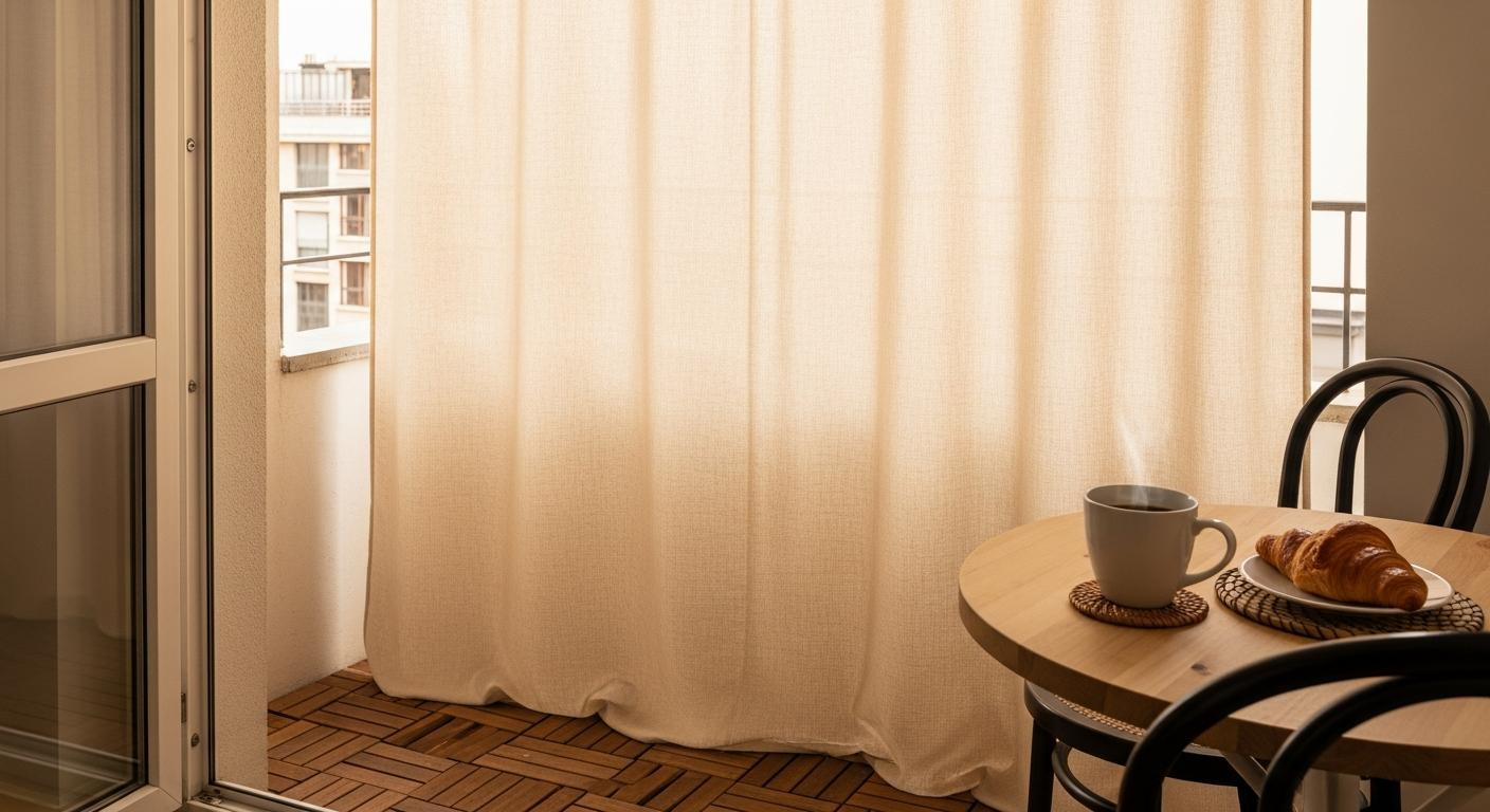 I tried a $20 tension rod on my balcony and finally stopped avoiding it