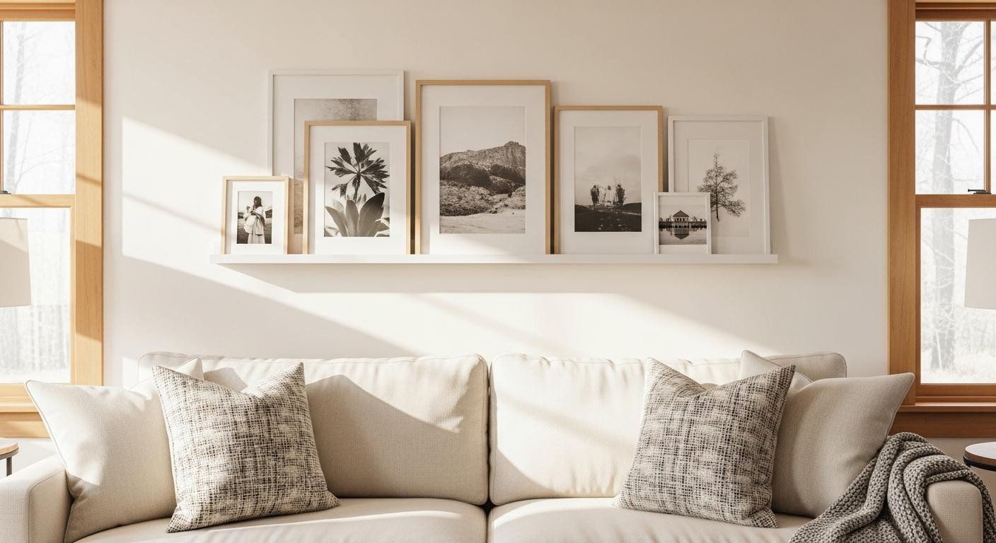 IKEA's $10 picture ledge ends the gallery wall commitment problem