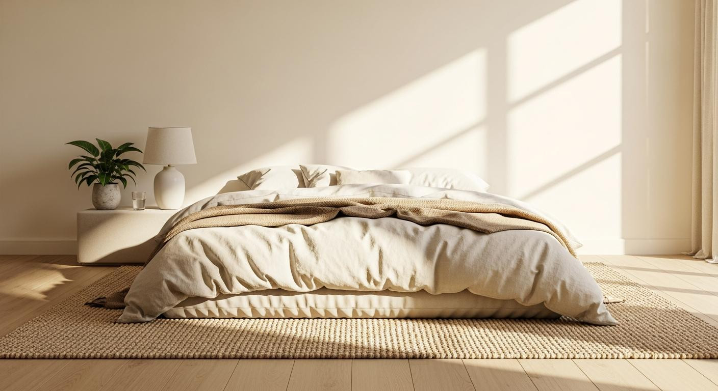 I tried the Japanese minimalist bedroom setup and I finally sleep through the night