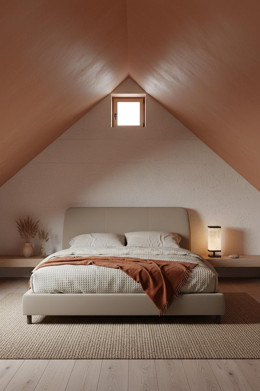 Attic Bedroom Slanted Ceiling Natural Light