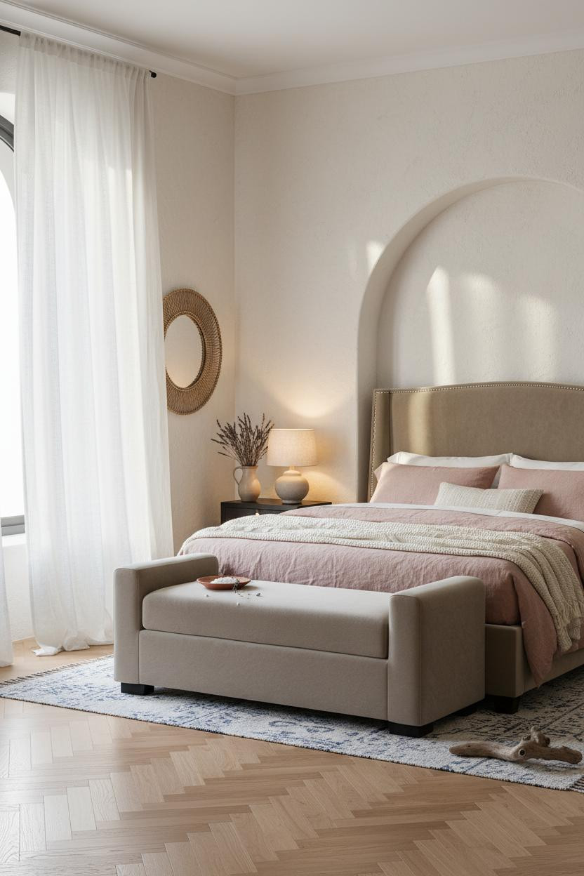 Beach House Bedroom Coastal Alcove Window