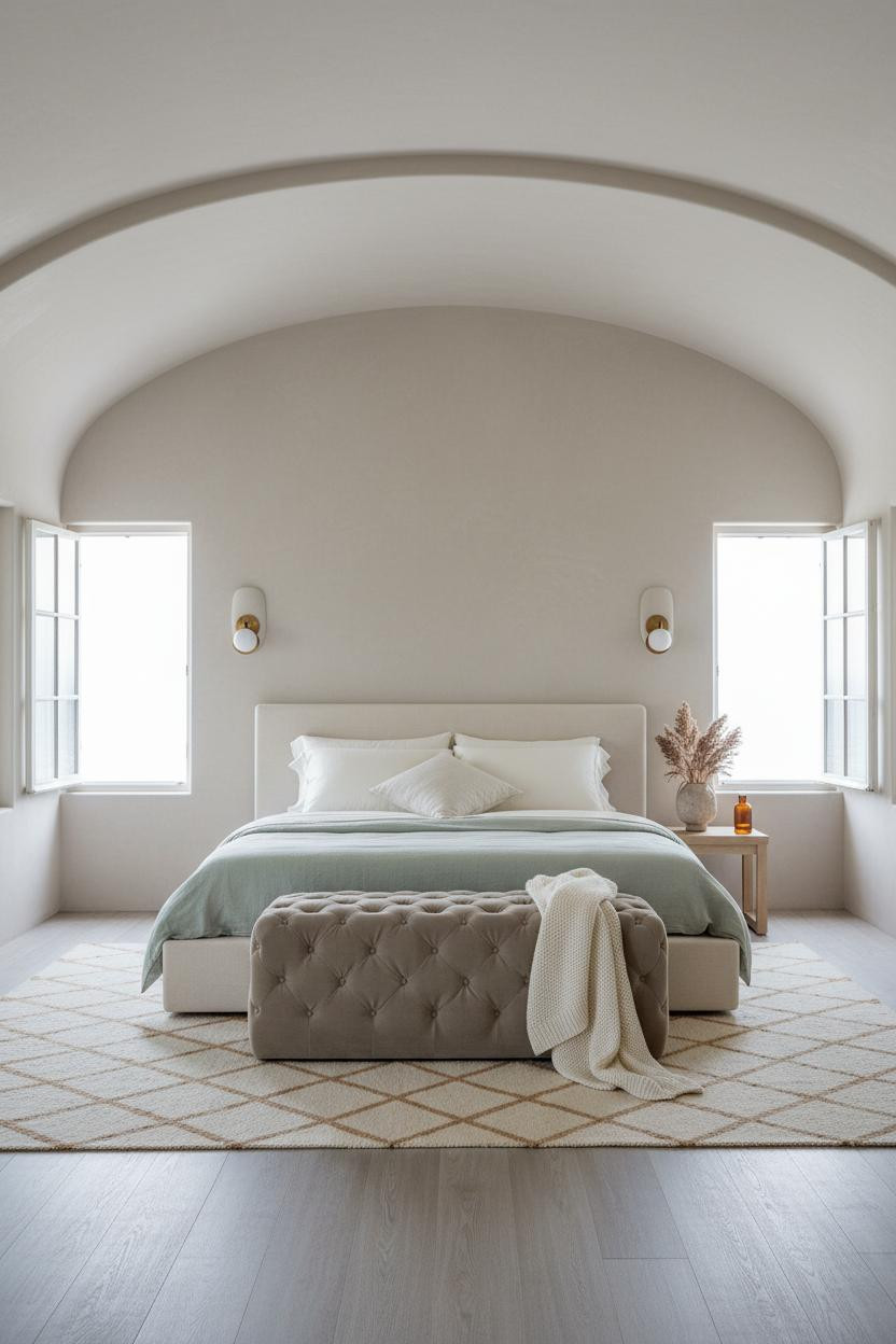 Beach House Bedroom Coastal Ceiling Design