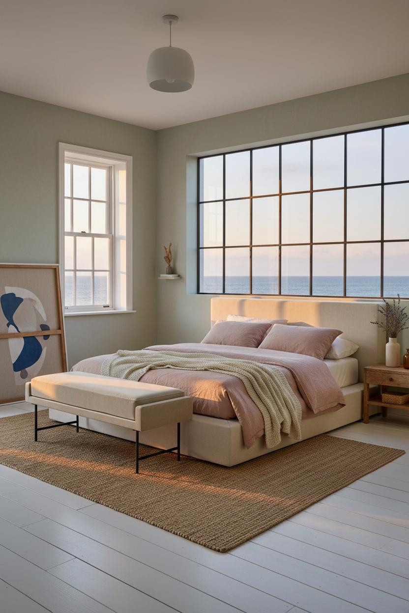 Beach House Bedroom Coastal Crittall Windows