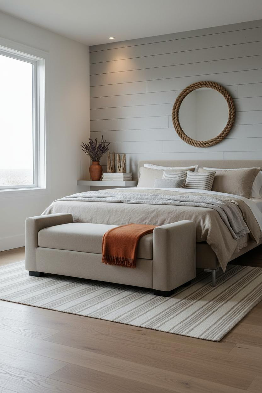 Beach House Bedroom Coastal Driftwood Accent