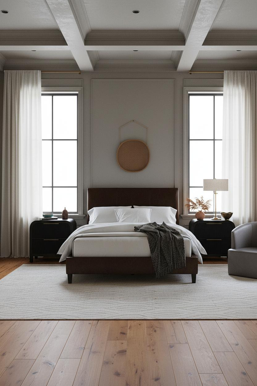 Black Bedframe Bedroom Modern Luxury