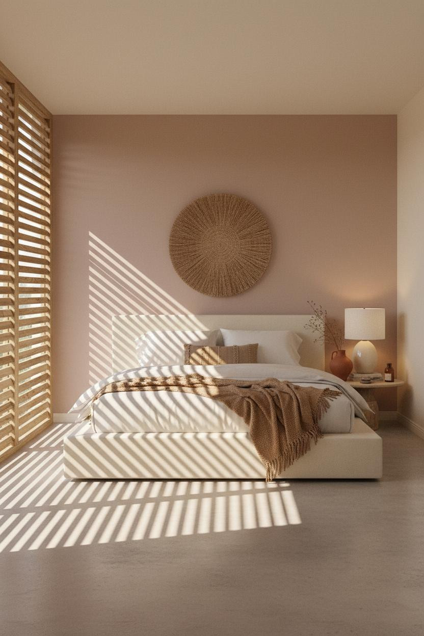 Coastal Bedroom Driftwood Divider Boho