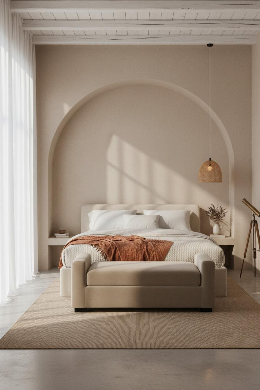 Coastal Granddaughter Bedroom Mediterranean Alcove Design