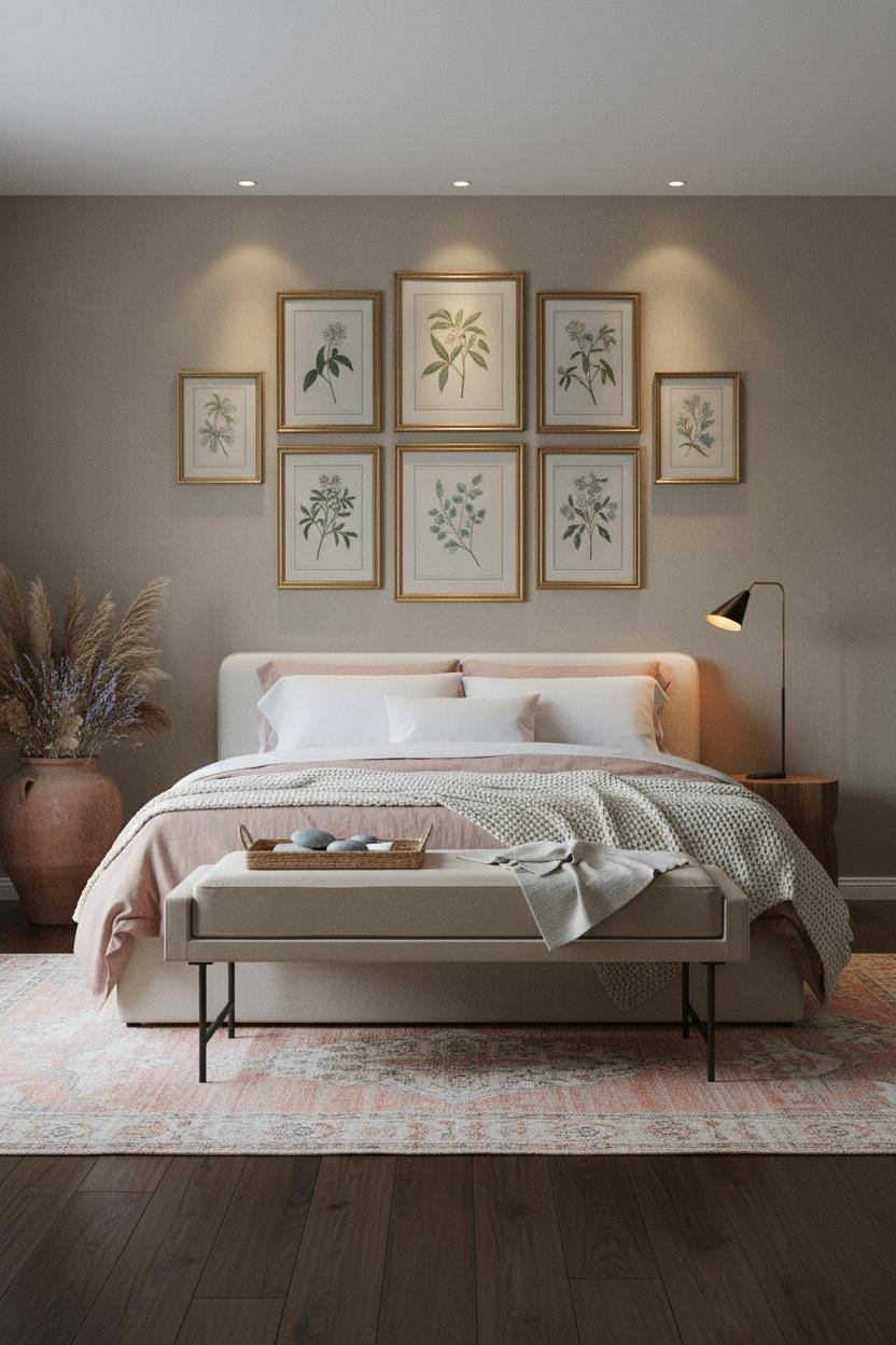 Coastal Granddaughter Bedroom Vintage Gallery Wall