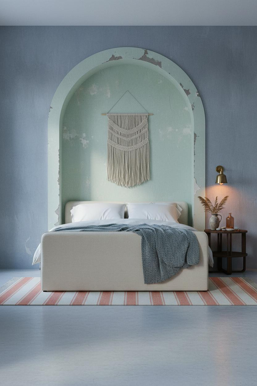 Coastal Grandma Bedroom Arched Niche