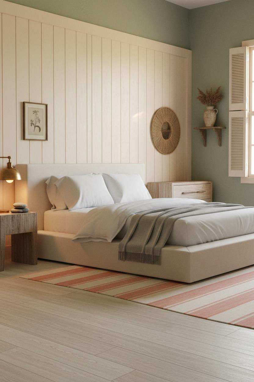 Coastal Grandma Bedroom Board Batten