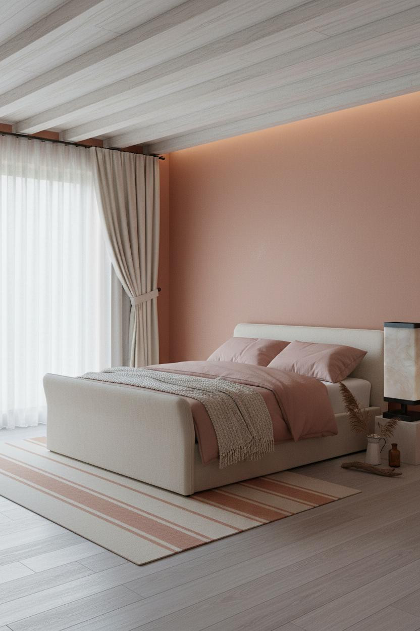 Coastal Grandma Bedroom Coral Driftwood