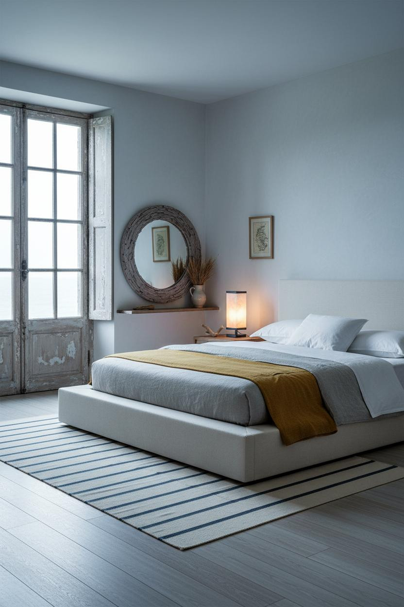 Coastal Grandma Bedroom Driftwood Window