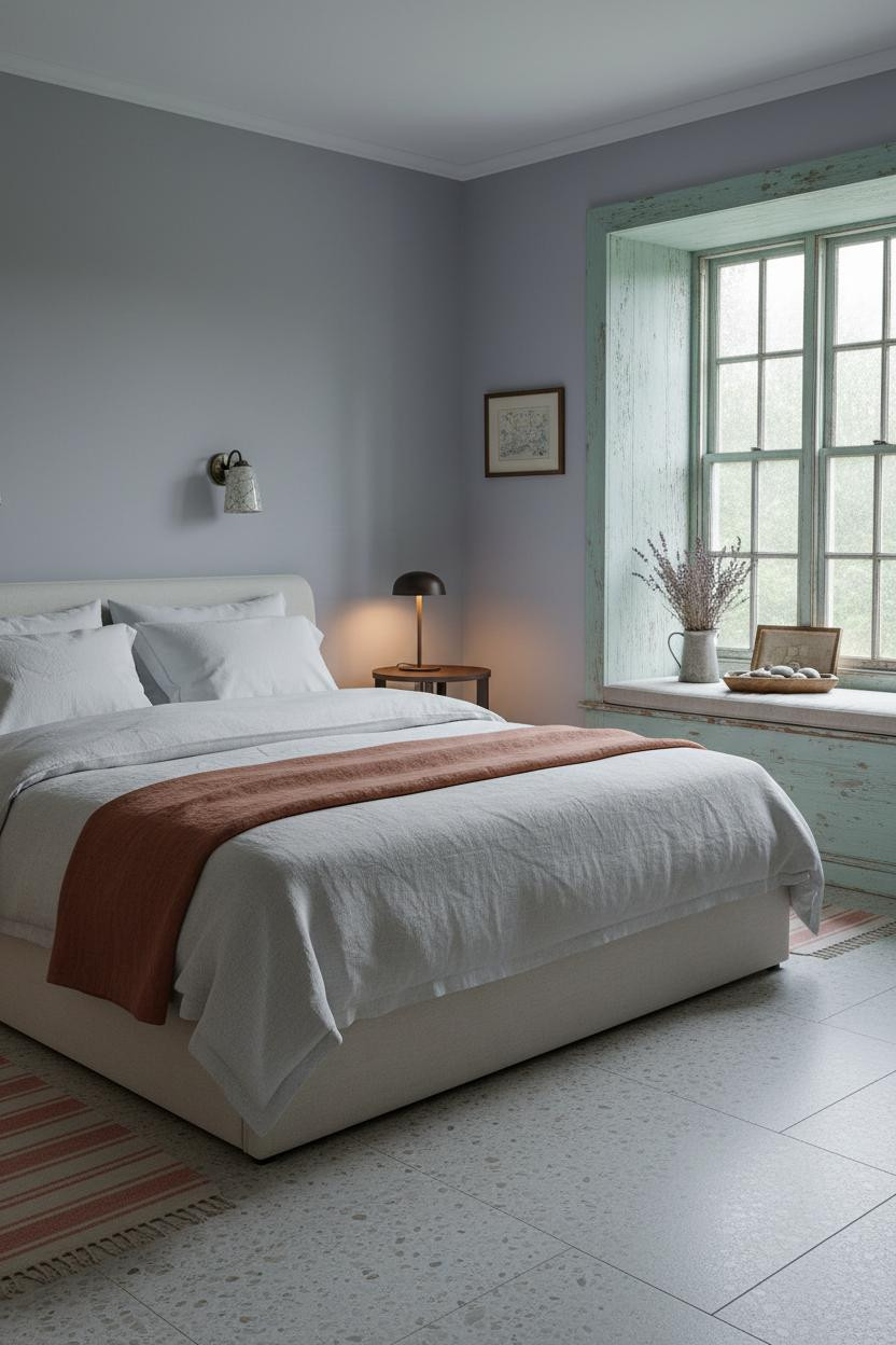 Coastal Grandma Bedroom Window Seat