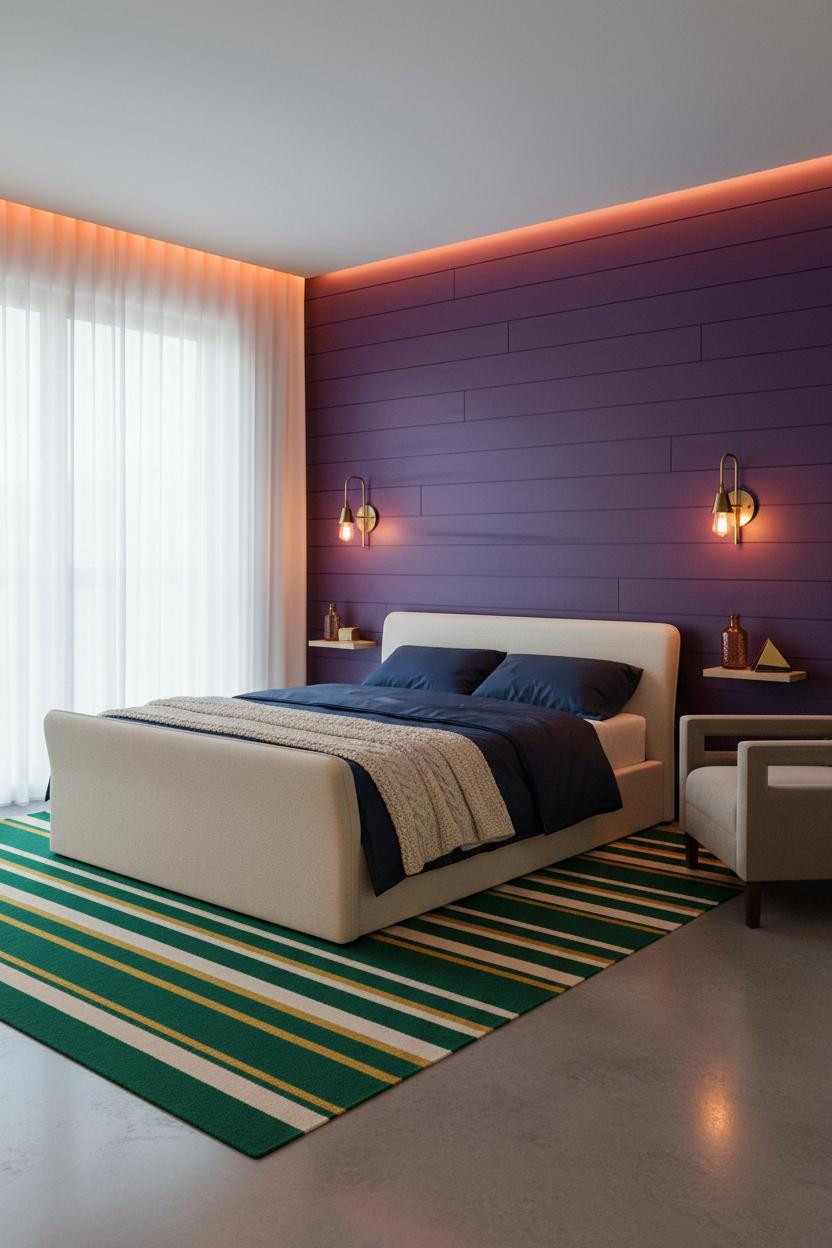 Colorful Bedroom Jewel Tone Maximalist Design