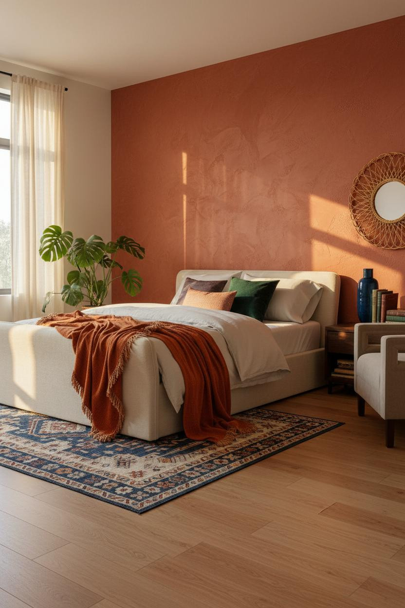 Colorful Bedroom Jewel Tones Maximalist Design