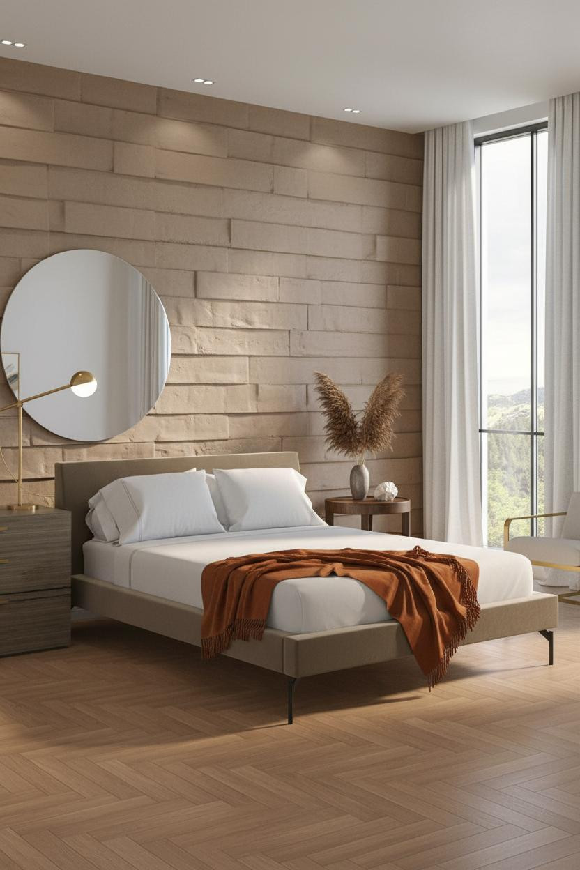 Contemporary Minimalist Bedroom Natural Light