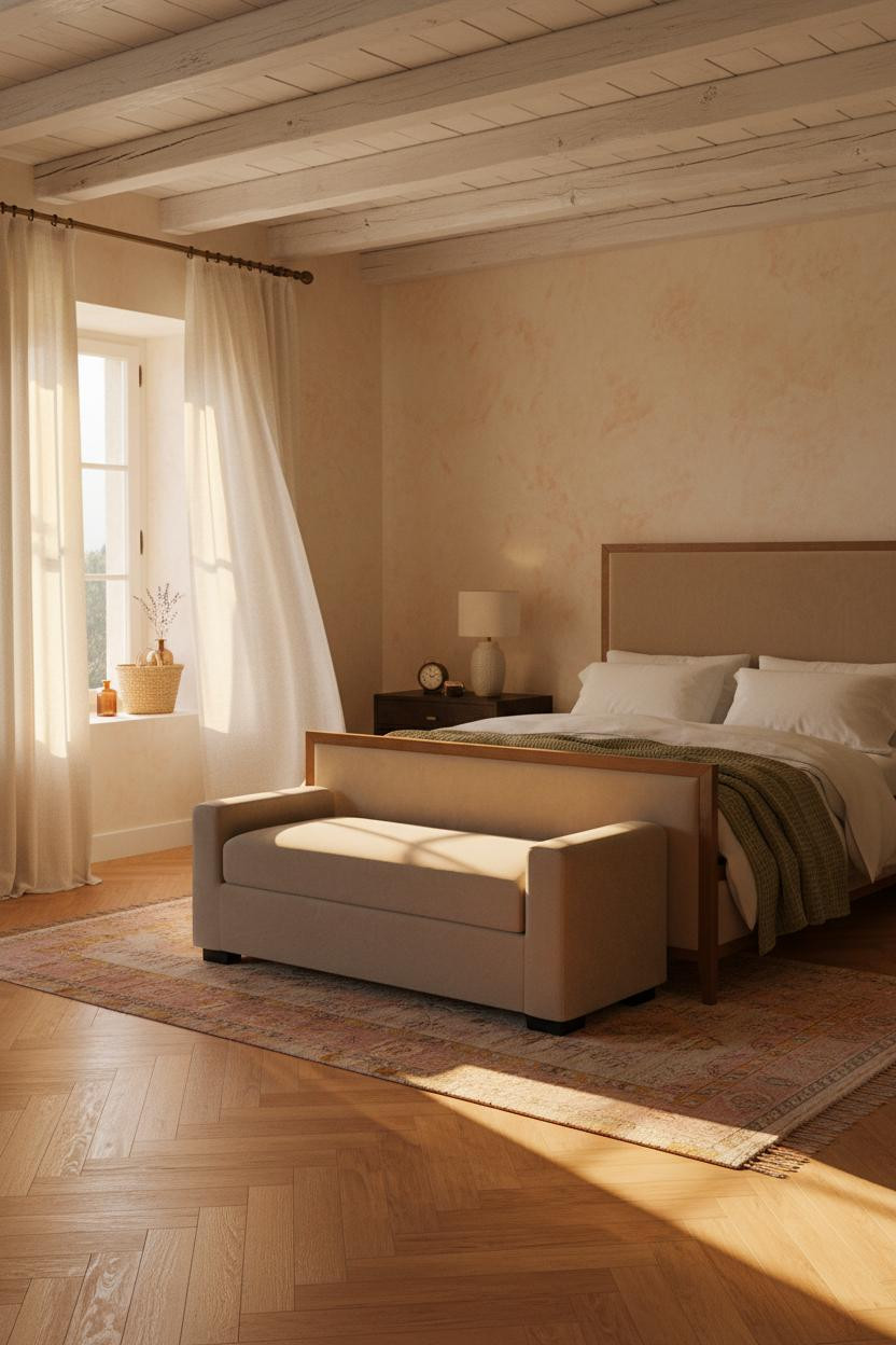 Cottage Bedroom Provencal Farmhouse Design