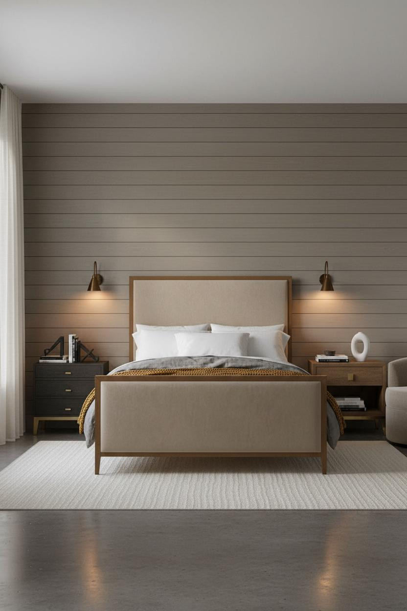 Couple Bedroom Shiplap Shared Space