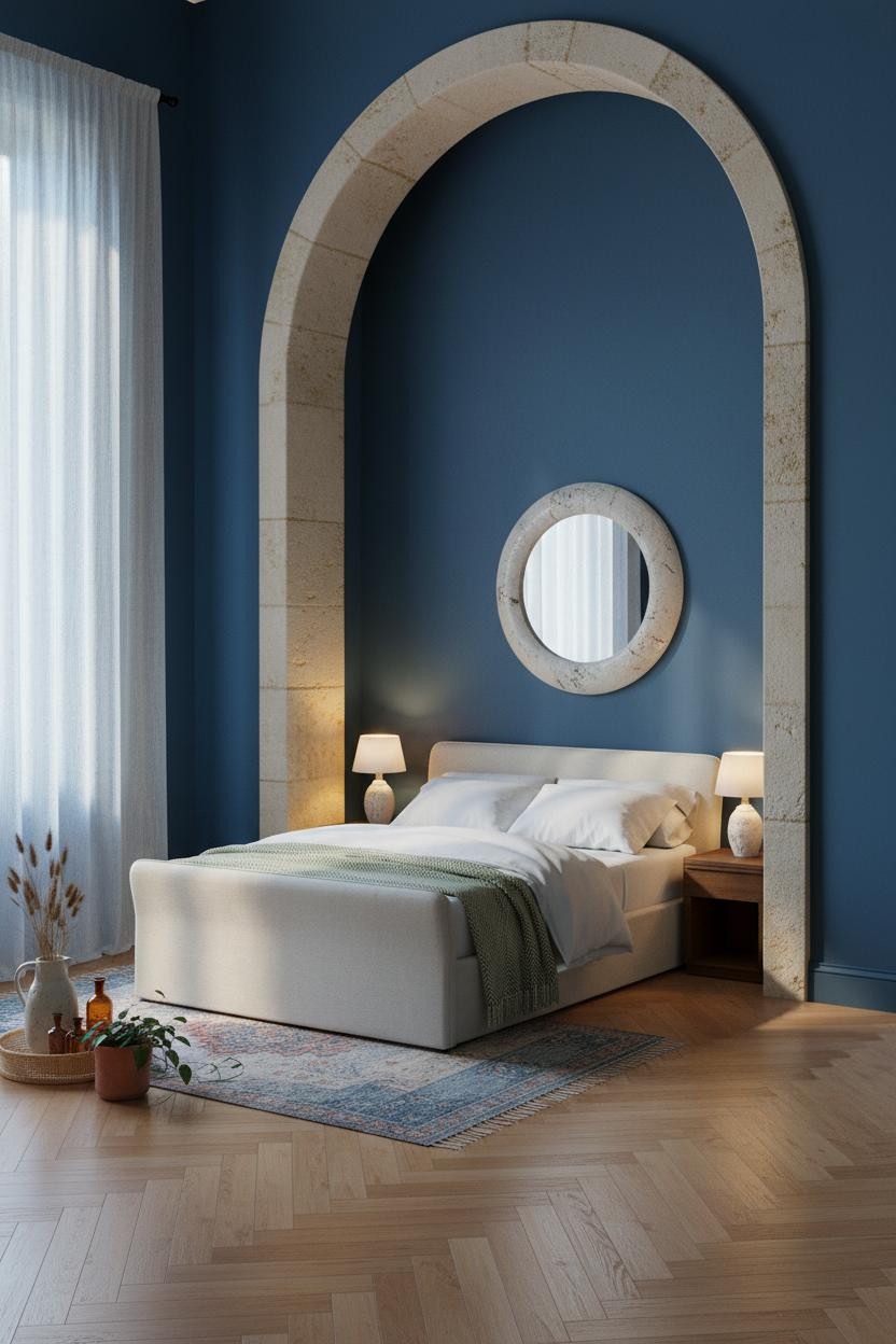 Cozy Eclectic Bedroom Vintage Alcove