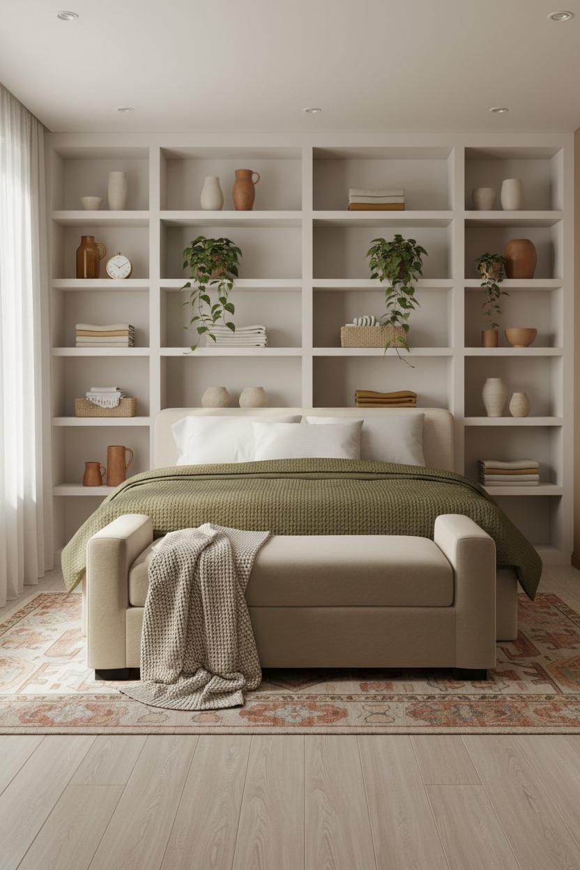 Cozy Girly Bedroom Boho Aesthetic Bookshelf