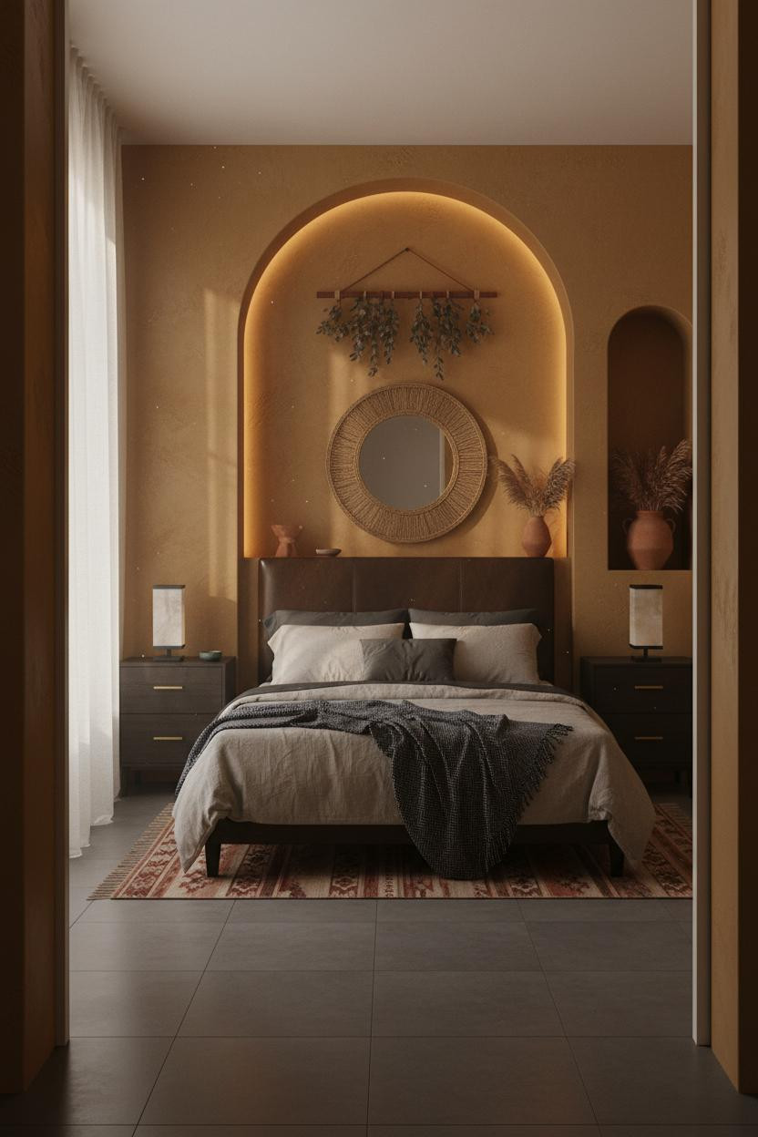 Dark Boho Bedroom Moody Earthy Aesthetic