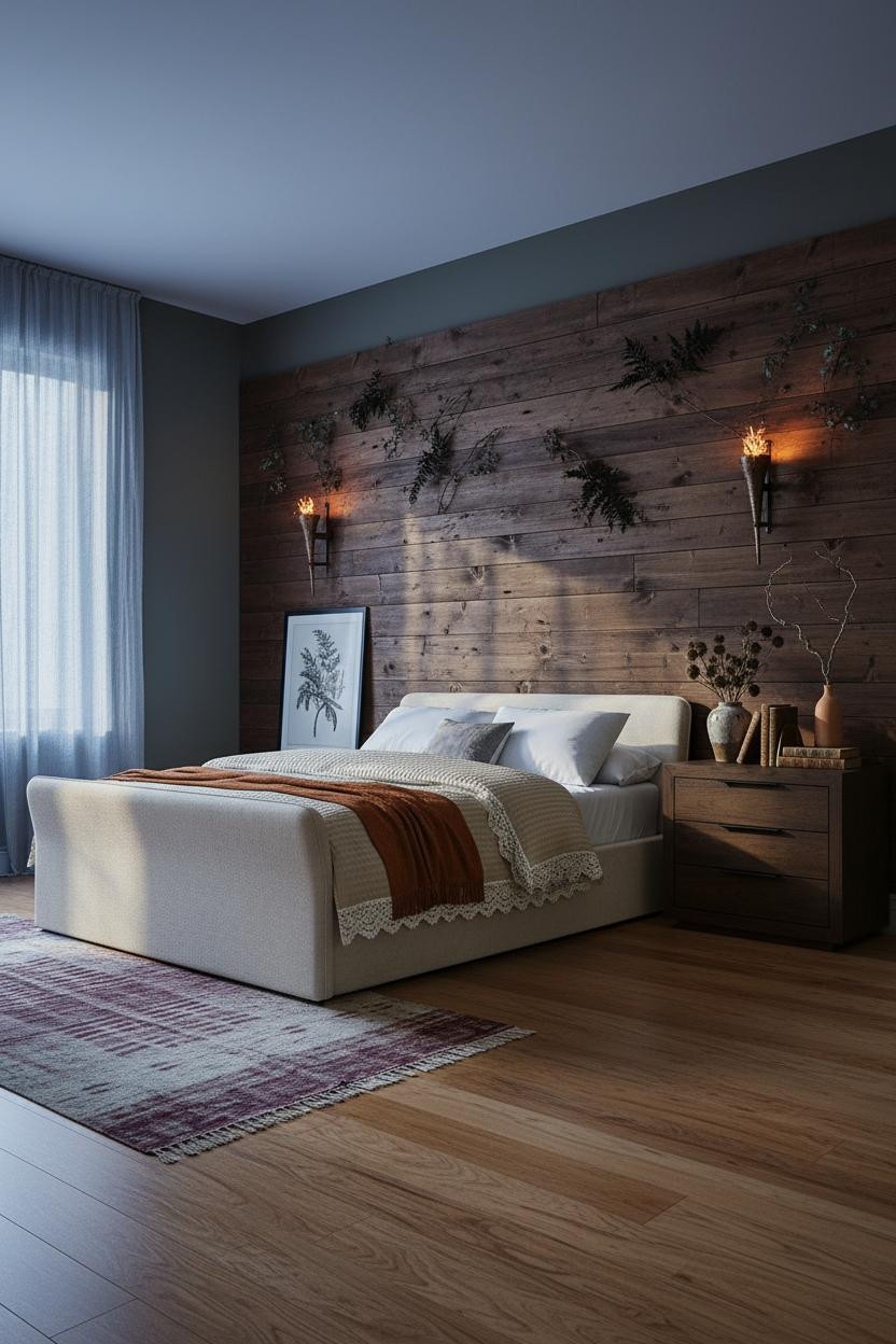 Dark Cottagecore Bedroom Forestcore Shiplap