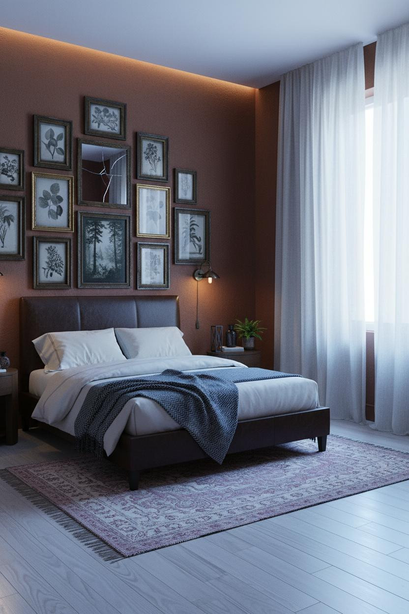 Dark Cottagecore Bedroom Gallery Wall Forestcore