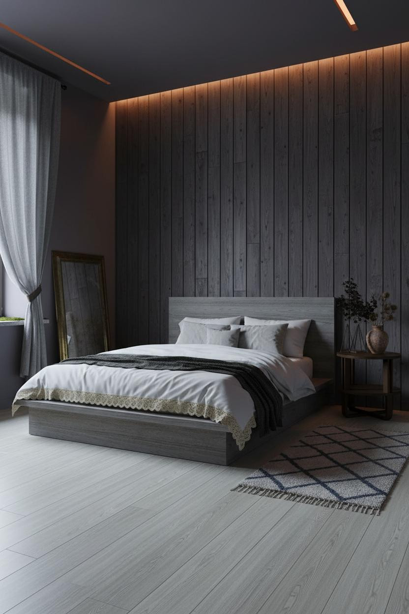 Dark Cottagecore Bedroom Witchcore Wood Wall