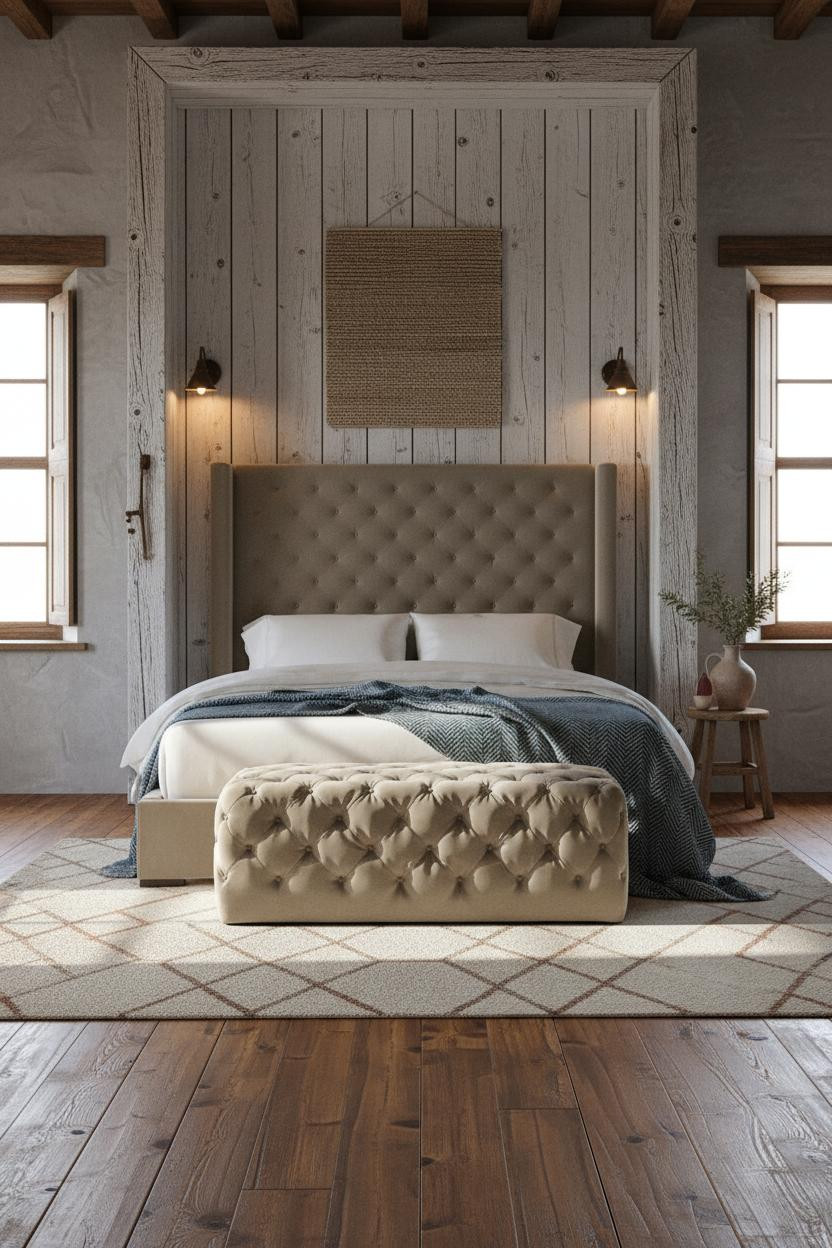 European Farmhouse Bedroom French Country Stone