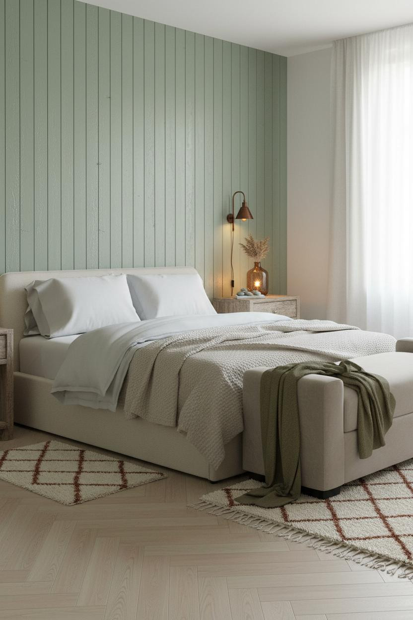 Farmhouse Bedroom Sage Green Boho