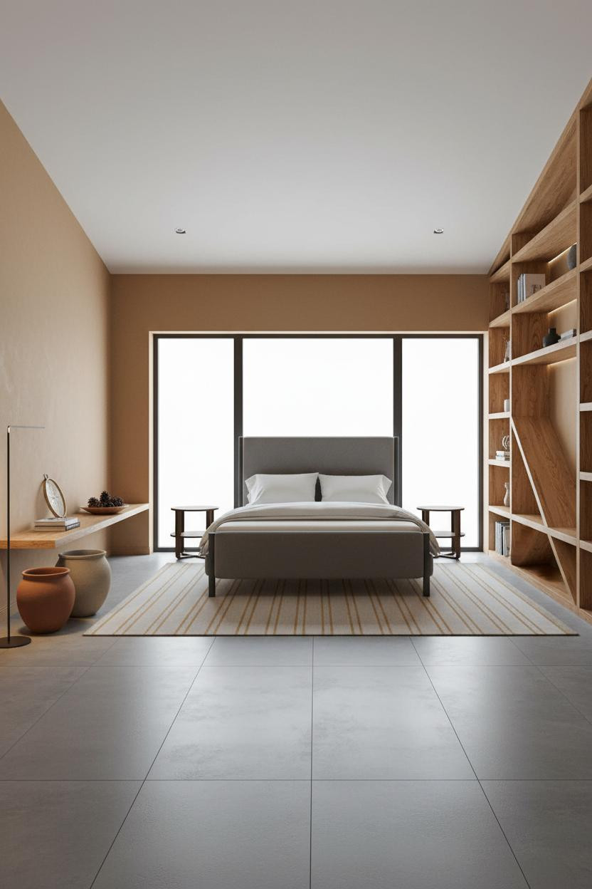 Green Bed Frame Attic Bedroom Ideas