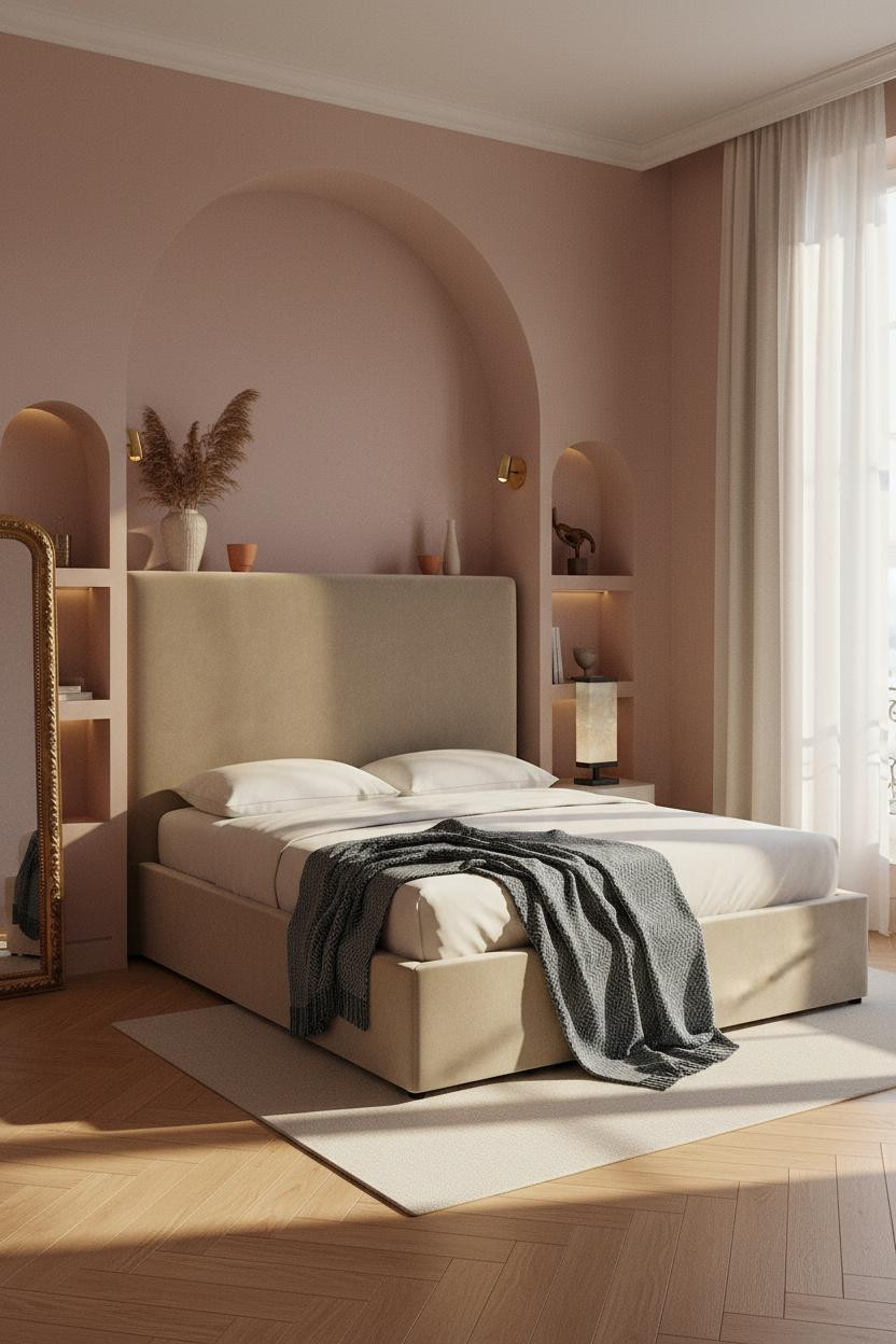 Grown Women Bedroom Parisian Glam Alcove