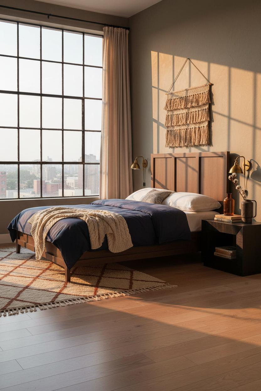Industrial Chic Bedroom Steel Windows
