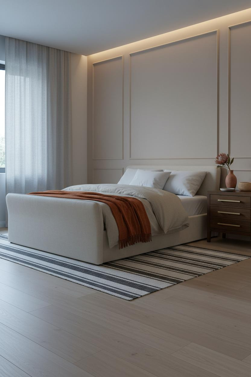 Japandi Bedroom Design Warm Minimalist