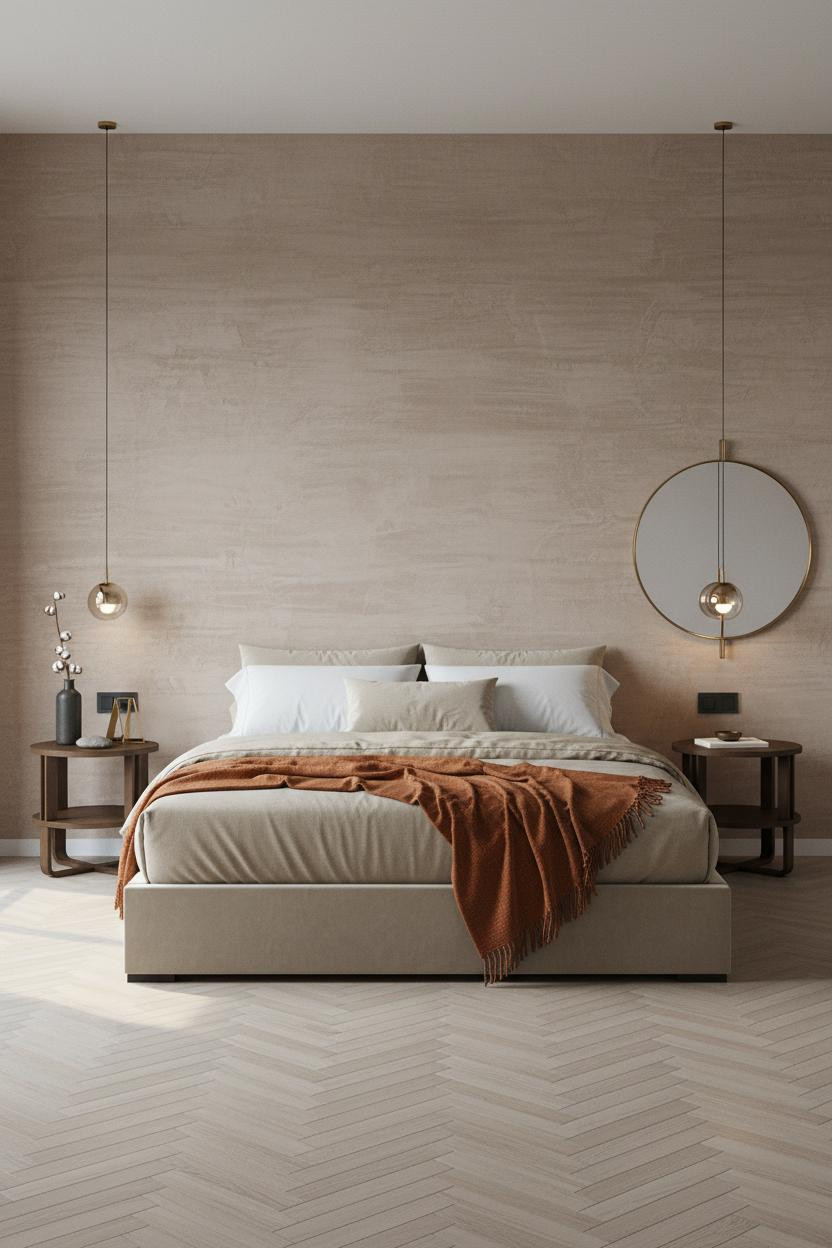 Japandi Nightstand Mid Century Modern Light Wood