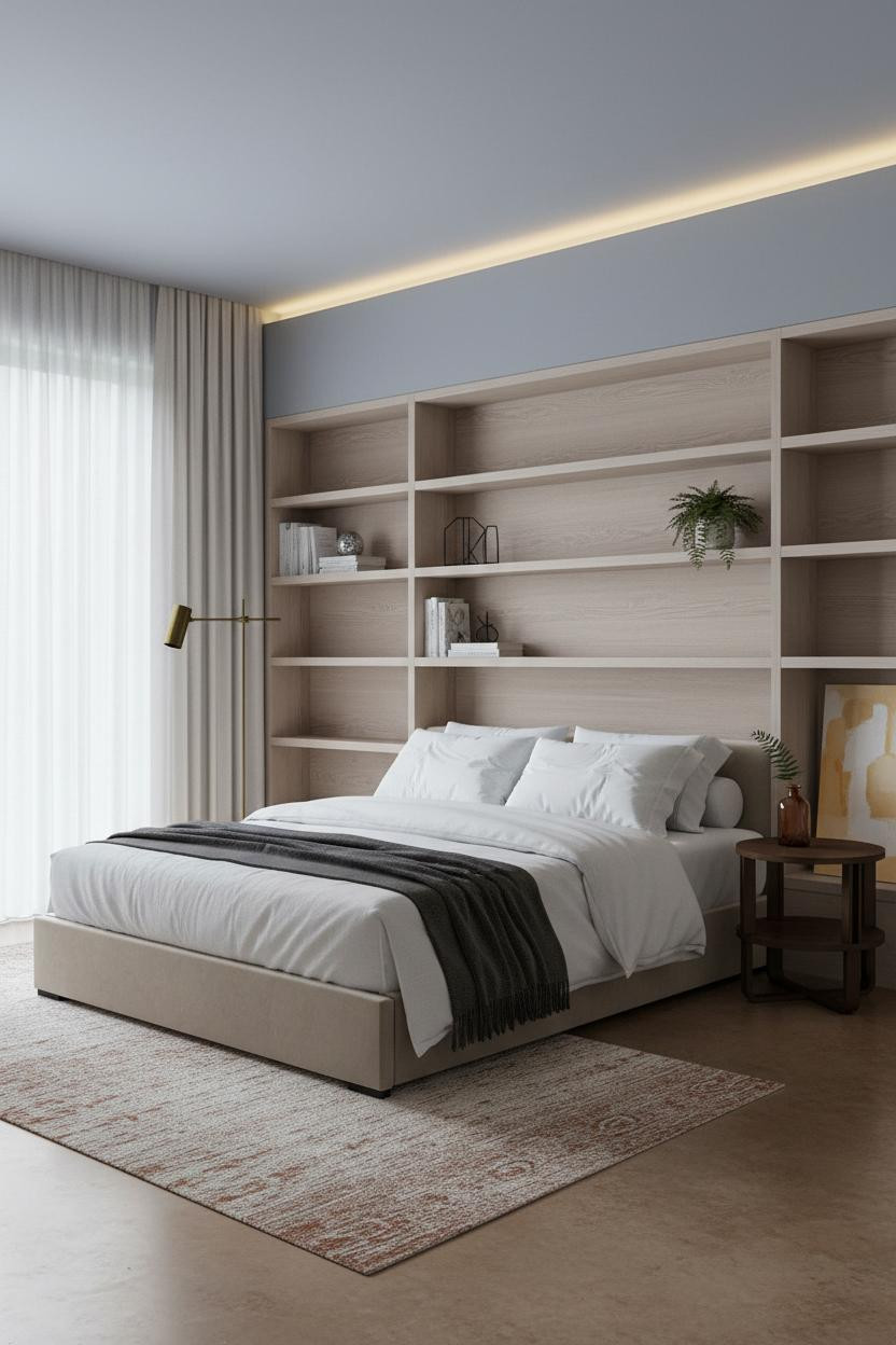 Japandi Nightstand Mid Century Modern Light Wood